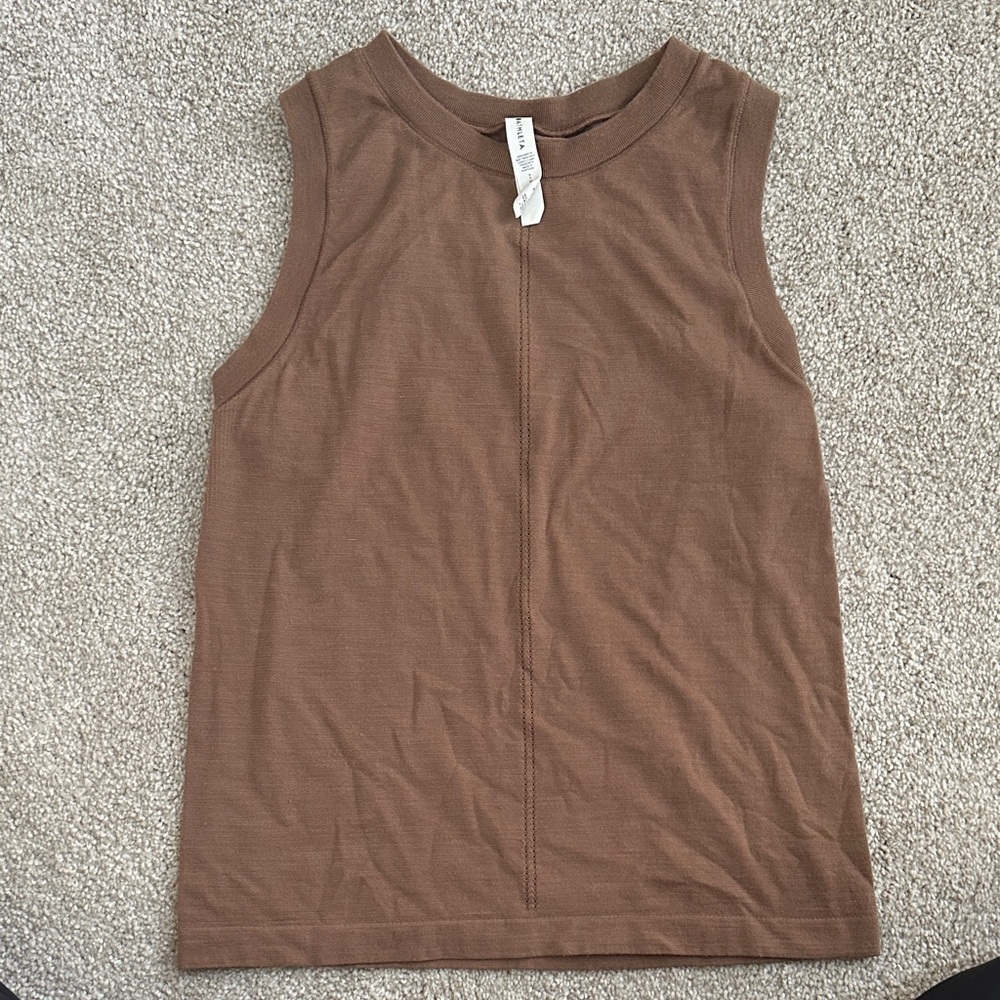Athleta Brown Muscle Tank Top